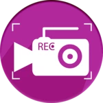 screen recorder video android application logo